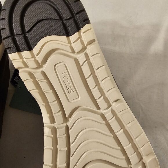 TOMS Men's Navi Water Resistant Smoke‎ Grey Leather Oxford Dress Shoe sz 7 - Picture 10 of 13